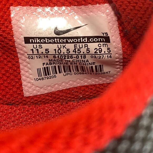 Nike Mens 11.5 Flex Show Gray Red Running Shoes (2014) 610226-018 - Picture 12 of 12